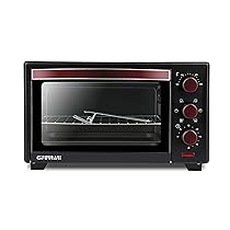 G3 Ferrari G10135 Forno Elettrico Ventilato “Il Moro 20 Plus”,1380W, 20 Litri, 100-230°C, Antiaderente, Nero, Rosso