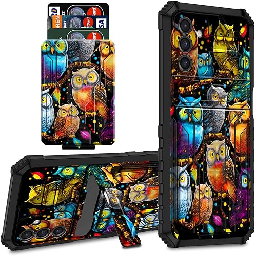 CGFGHHUY Funda tipo cartera para Samsung A54 5G Galaxy A54 5G con soporte para tarjeta de crédito y soporte de doble capa de PC duro TPU suave funda