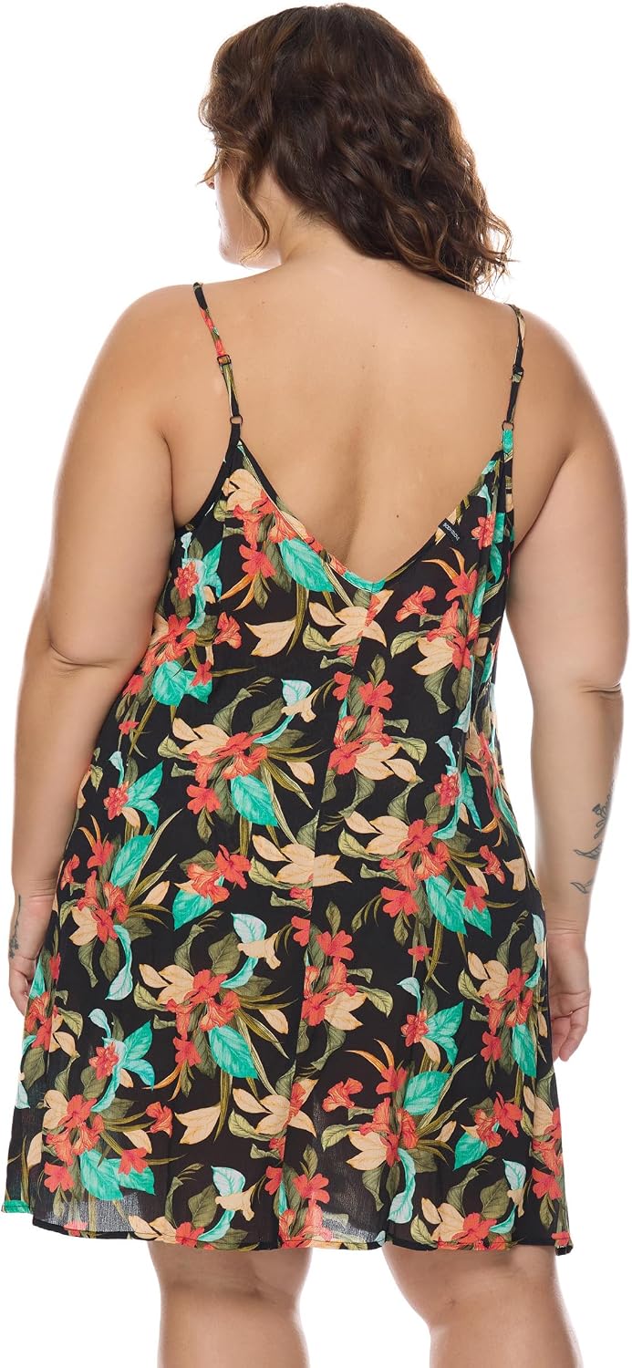 Body Glove Women's Nicole Plus Size Cover Up Swimwear Beach Dress, Available in Sizes 1x,2X,3X