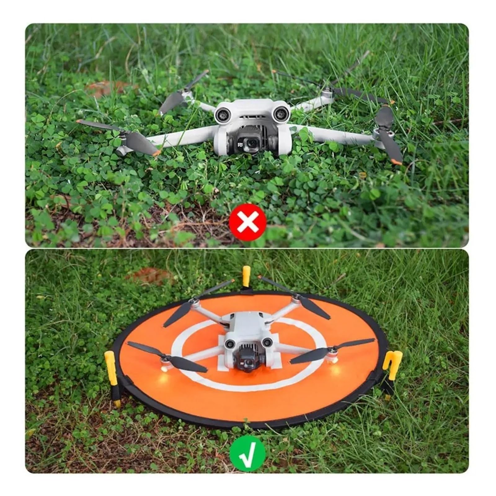 Składana podkładka do drona 40/55/75 cm, wodoodporna, przenośna, dwustronna, do quadkoptera DJI Avata 2 Neo Air do mini serii RC Quadcopter (75 cm)