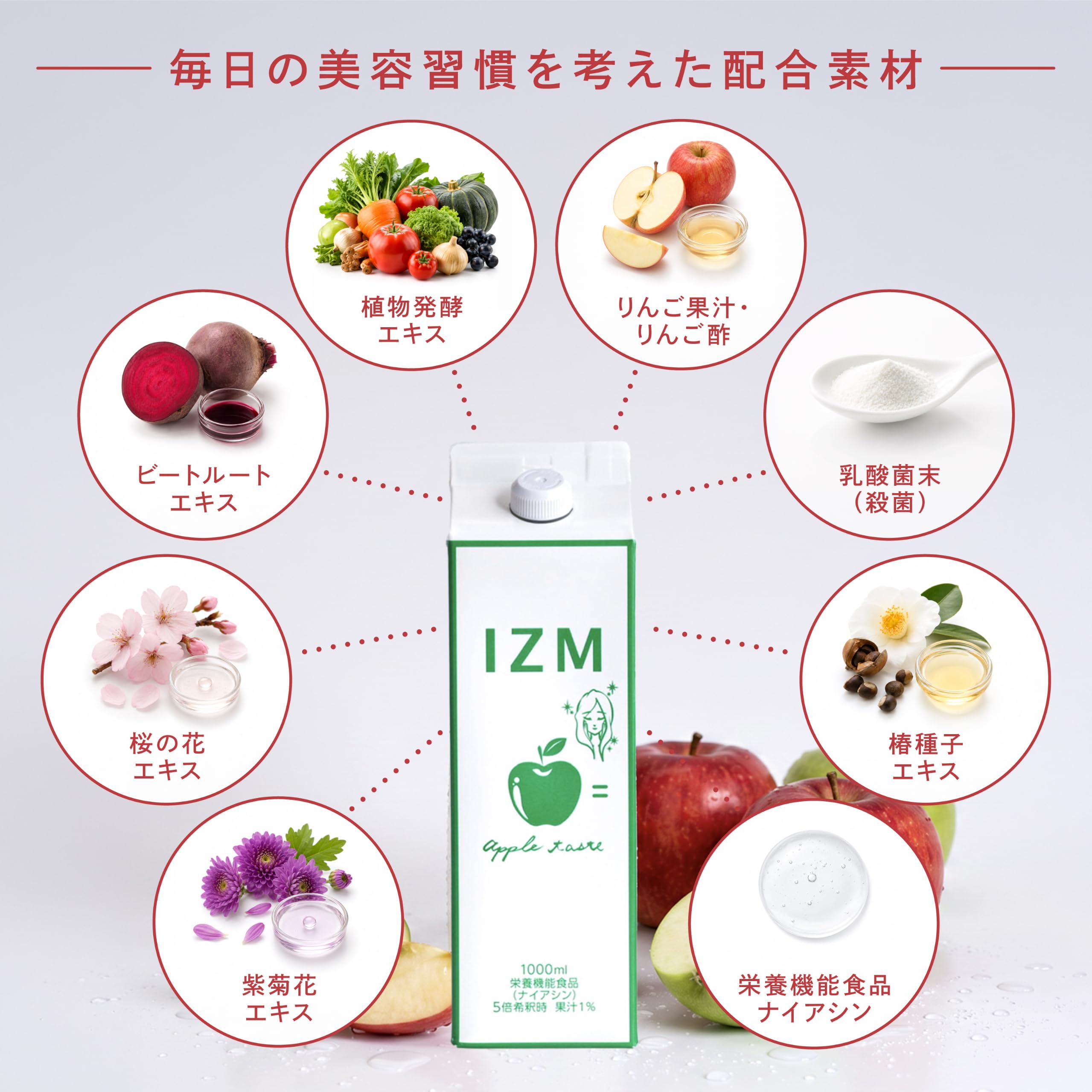 Amazon.co.jp: 酵素ドリンク IZM APPLE TASTE イズム アップルテイスト