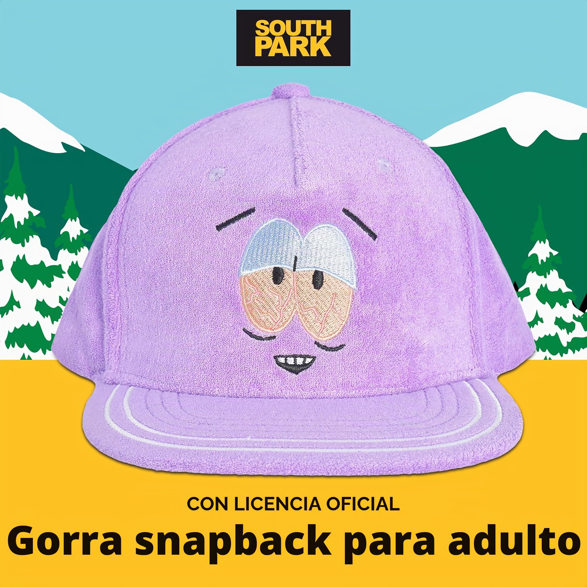 Concept One South Park Cap, Adjustable Snapback Baseball Hat with Flat Brim Gorra de béisbol Unisex Adulto