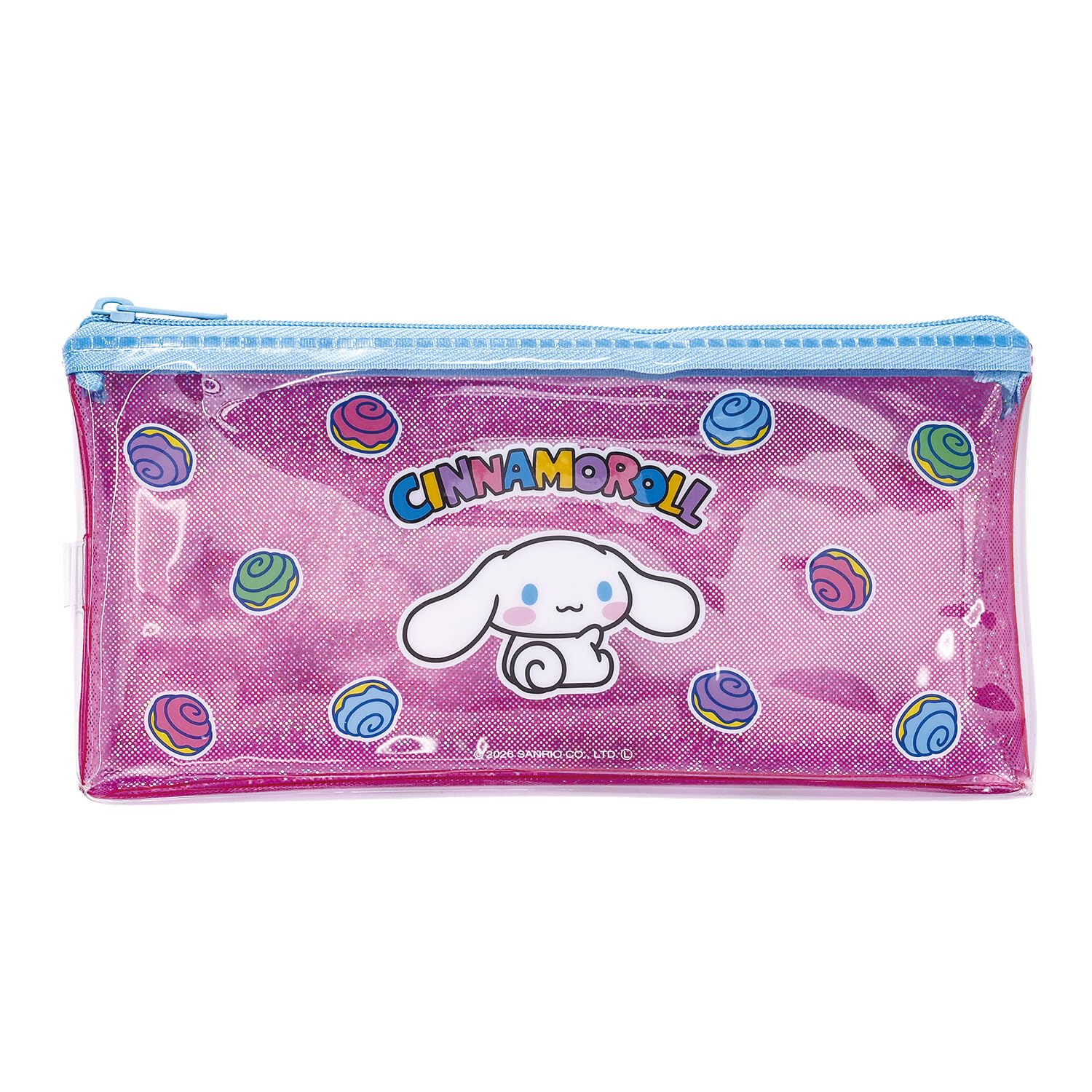 Sanrio Glitter Flat Pencil Case, N Cinnamon Roll