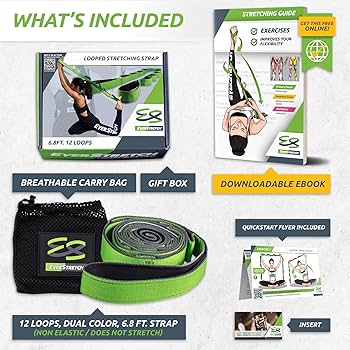 Amazon.co.jp: EverStretch ループ付きストレッチストラップと