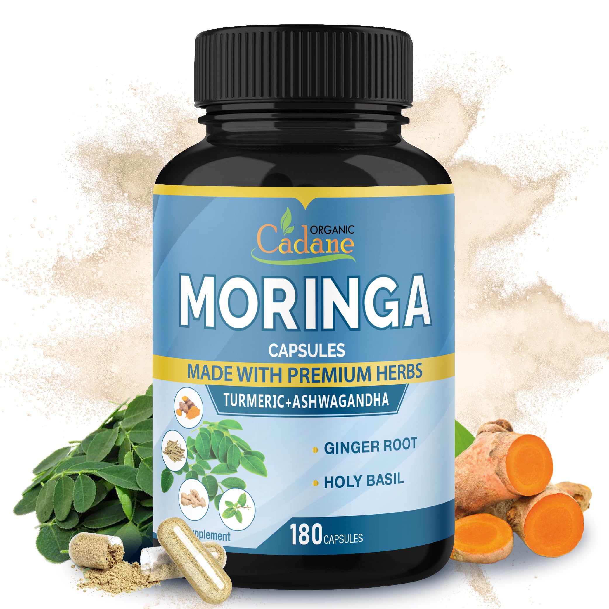 Amazon.com: Cadane Moringa Extract Capsules, 6 Months Supply with