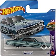 Hot Wheels - '64 Impala - JJJ56 - Layin' Low 4/5 - Short Card - Turquoise - Officially Licensed Model - American Lowrider - Mattel 2026 (95/250) - 1:64