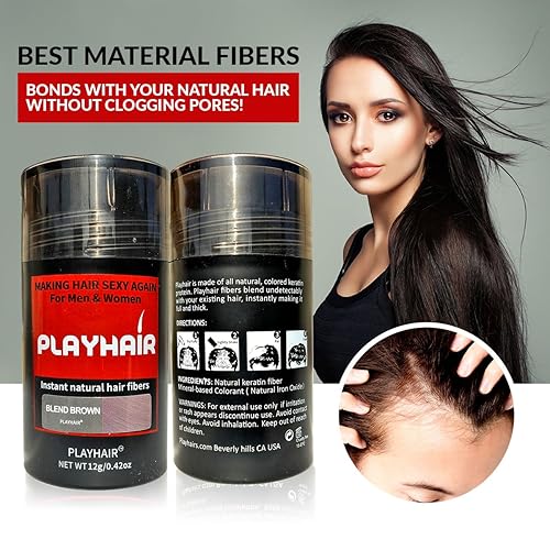 Miniatura 7 de Fibras de construcción del cabello, queratina 100% natural para ocultar la calvicie al instante adelgazando el cabello, y cubrir para hombres y