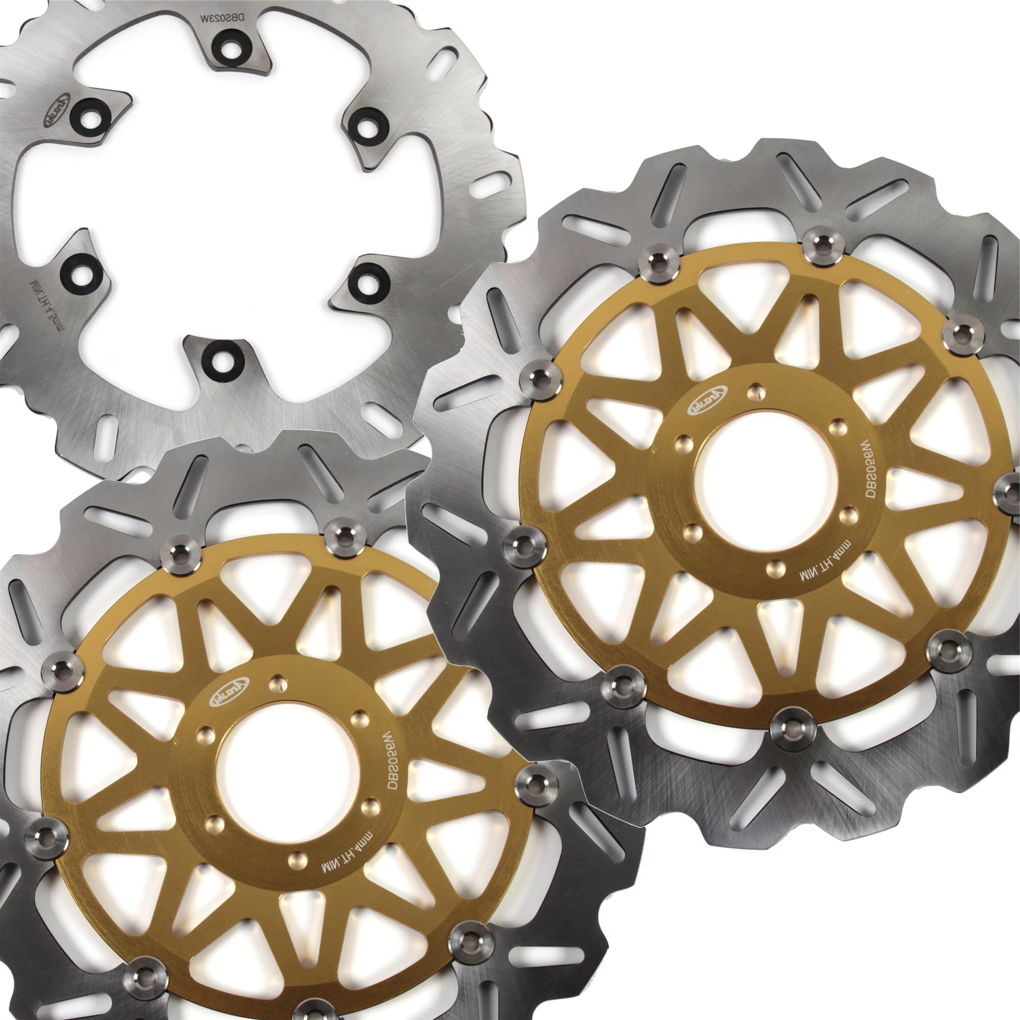 Disco Dischi Freno Anteriore Posteriore Rotore per DUCATI Sport 620 2003 2004 Disks Accessori per motori Oro SS Supersport 620 2002-2005 Monster 696/ABS