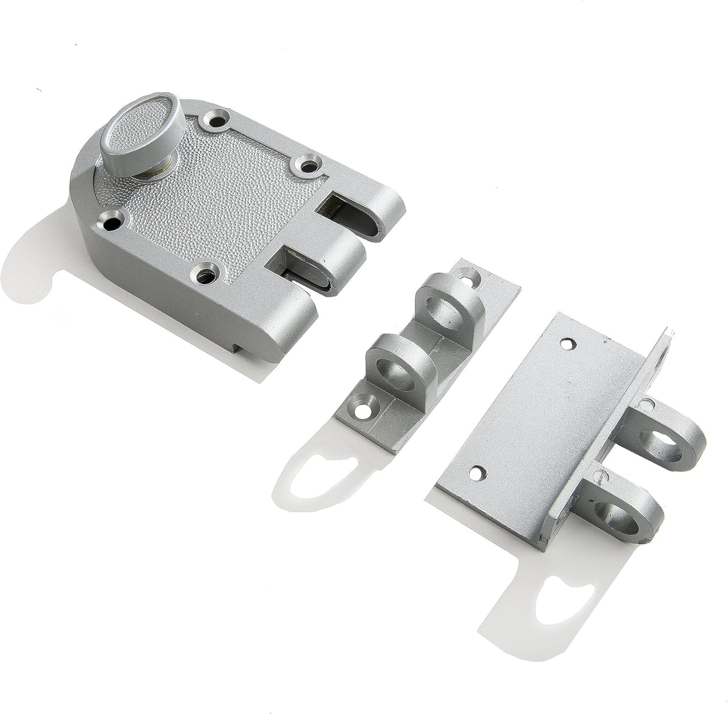 Amаzіng 🔥 Guard Security Heavy Duty Jimmy Proof Deadbolt Door Lock, Silver, Single Cylinder with Key Entry #44861 , White