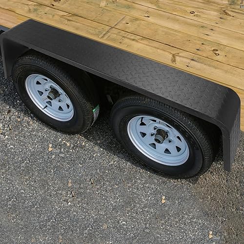 Miniatura 7 de Towallmark Guardabarros de remolque de eje tándem doble de 72-78 x 10-14 x 13 pulgadas (se ajustan a neumáticos de 13 a 15 pulgadas), 2 piezas