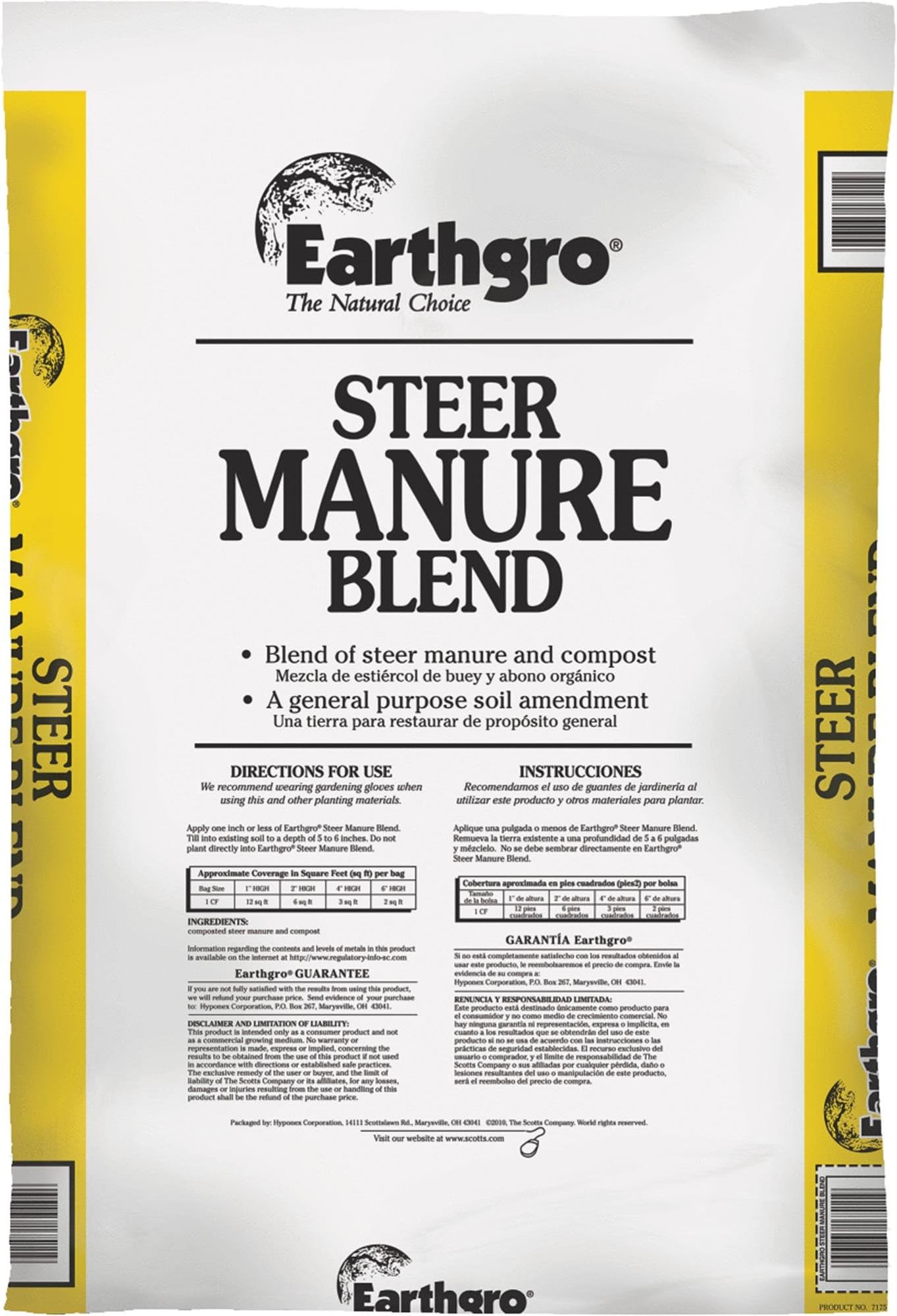 Organic Steer Compost and Manure 1 cu. ft.