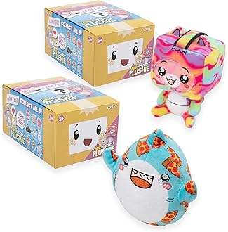 Mini Mystery Plush, Series 2-2 Pack, Unique Collectible Blind Box Mini Plush, Officially Licensed LankyBox Merch