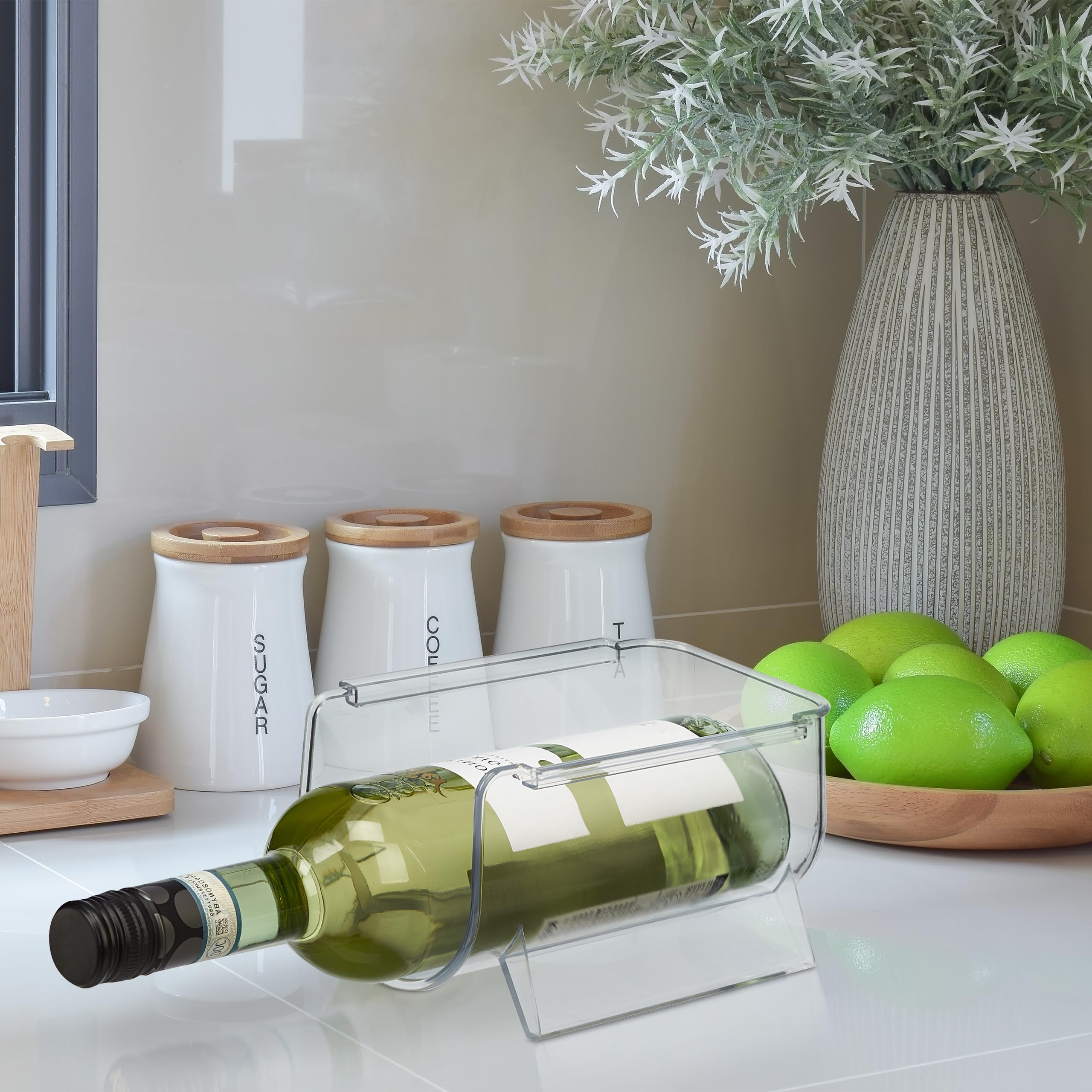 Portabottiglie Plastica Impilabile: 8 Bottiglie Portabottiglie Vino