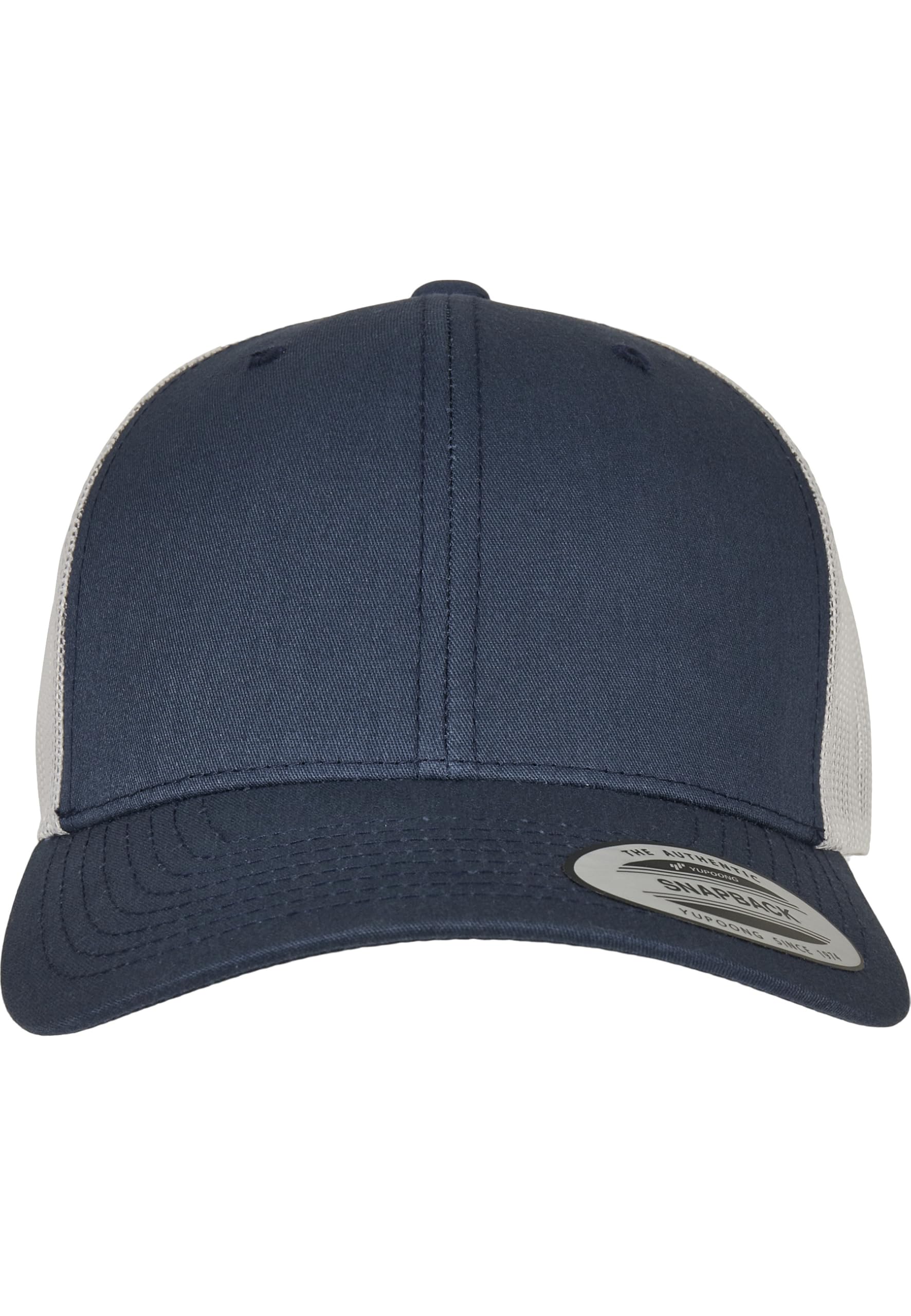 Flexfit Retro Trucker 2-Tone Baseball Cap, Navy/Silver, One Size