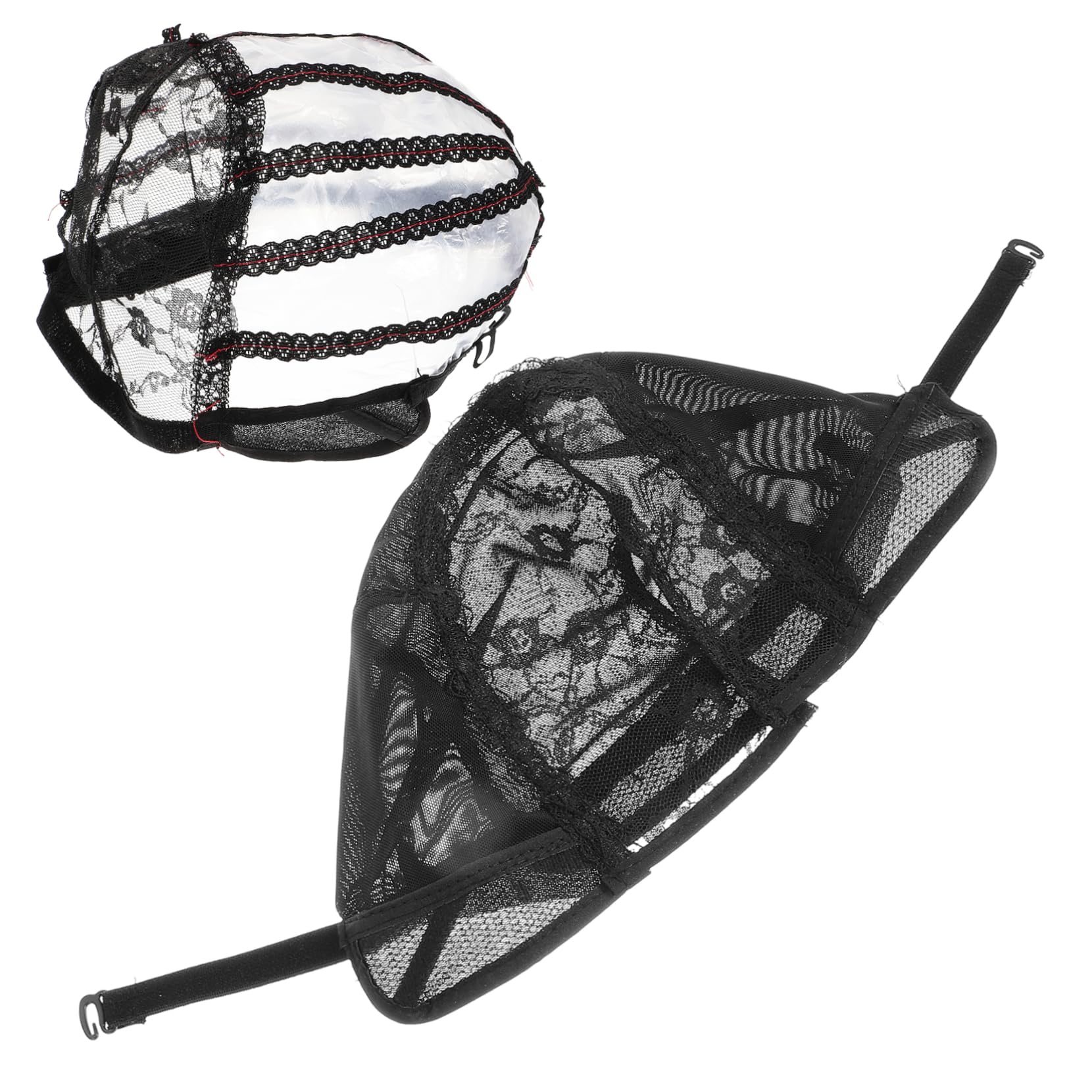 FOMIYES Lace Wig Cap 2pcs Stretchable Hair Mesh Net Hat Hair Cap for Wig Making Comfortable and Flexible h