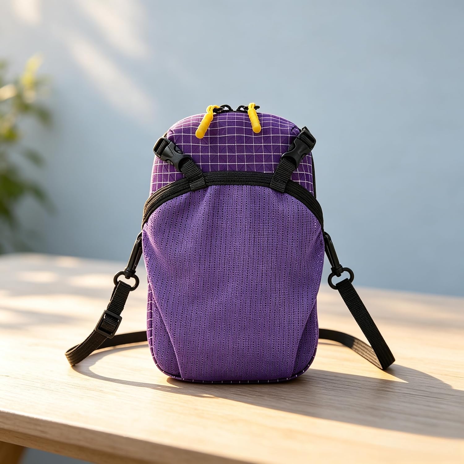 Small Shoulder Strap Pouch Backpack Accessory Lightweight Water Bottle Pocket Phone Holder for Hiking Camping Travel