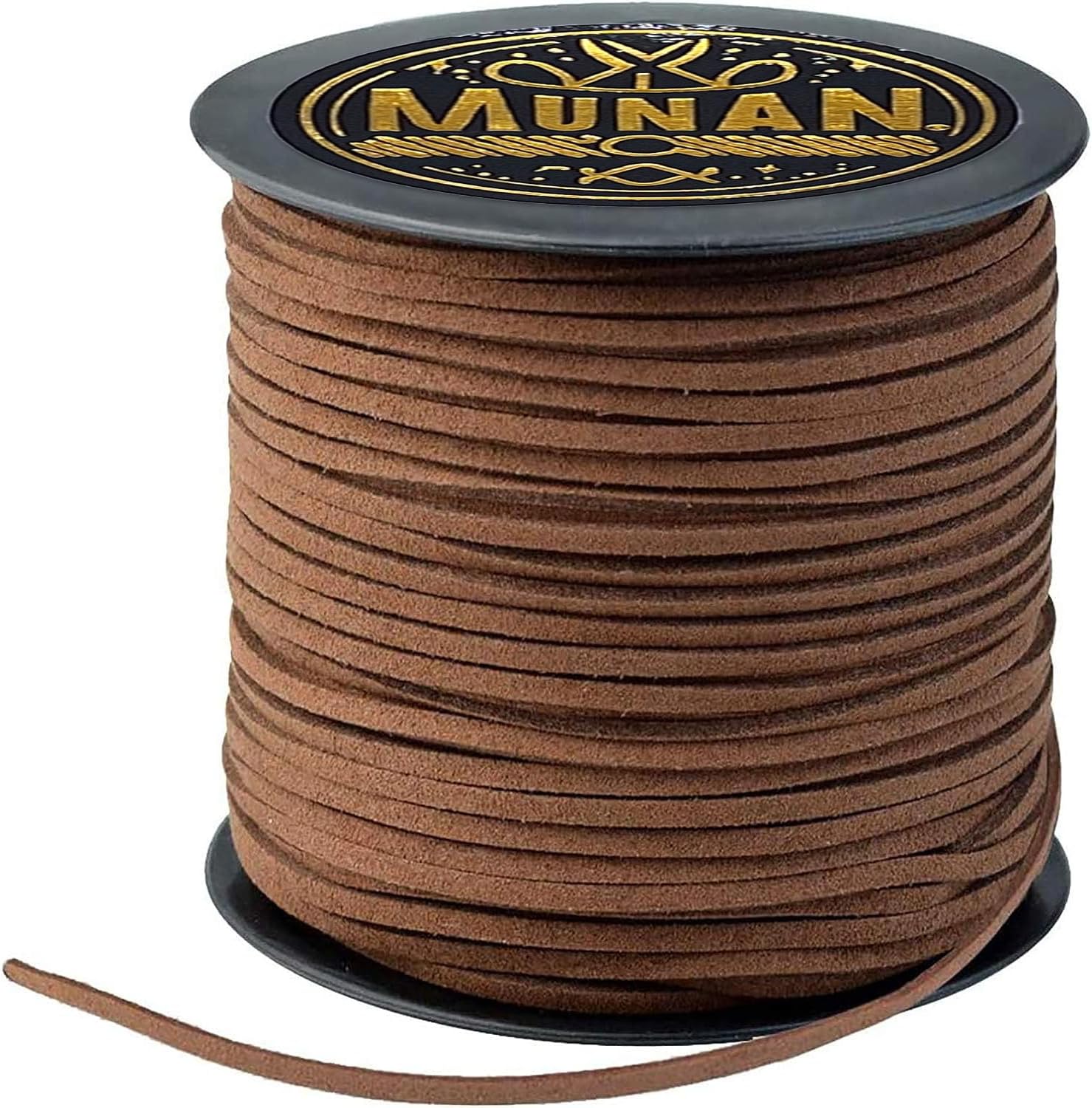 Amazon.com: MUNAN Leather String, 100 Yards x 3mm(2.6mm), Faux Leather ...