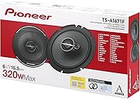 Vista 7 de Pioneer A-Series Standard TS-A1671F - Altavoces de 3 vías de 6.5 pulgadas (Par) - 320 W máximo, sonido equilibrado + agudos suaves, graves