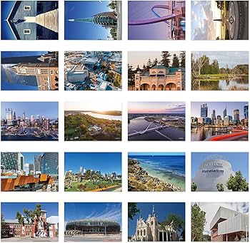 Amazon | xtvinvm パース オーストラリア 旅行 ポストカード 世界中