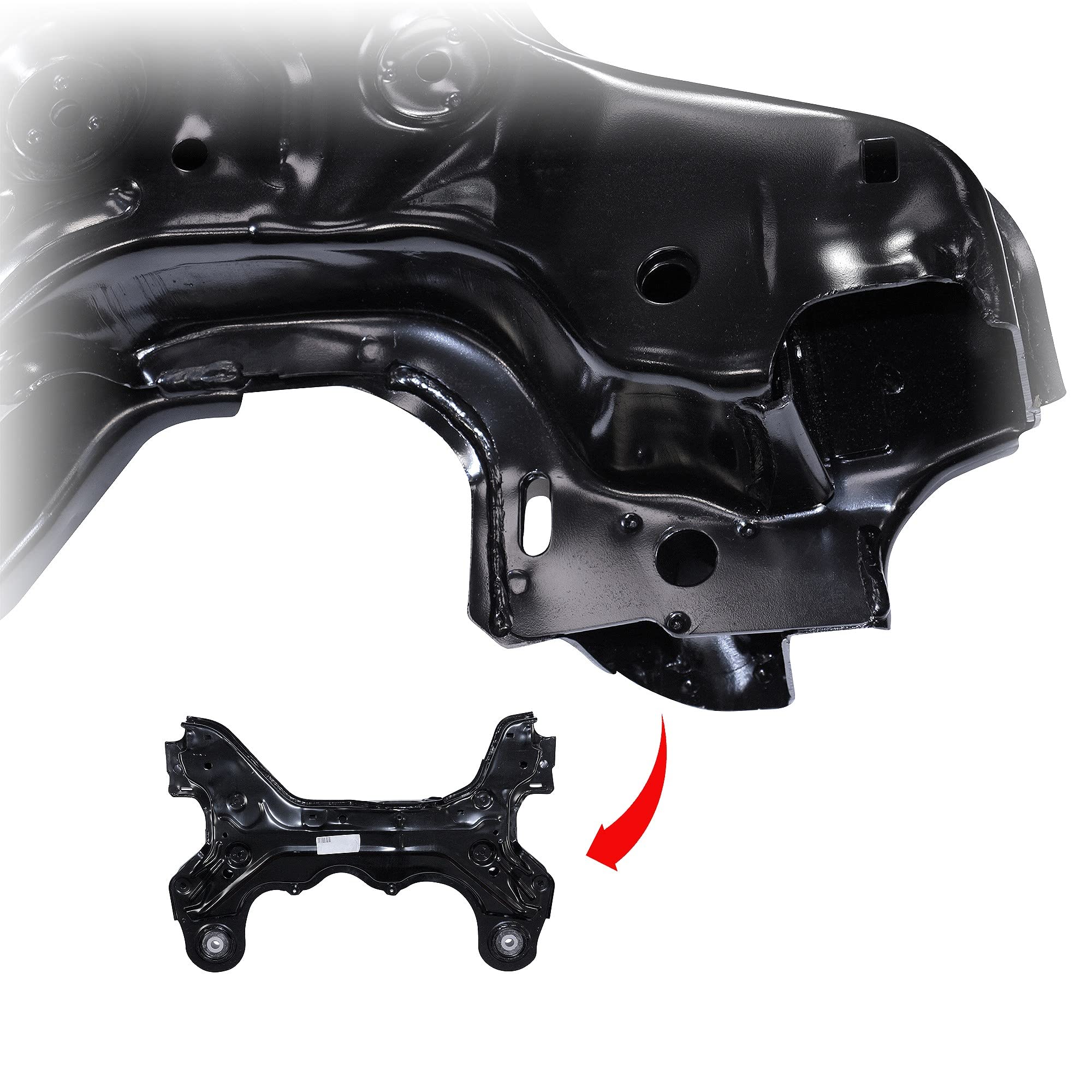 ATEC Germany 1x Achskörper vorne Motorträger Kompatibel mit AUDI A3 (8L1), SEAT LEON (1M1), TOLEDO (1M2), SKODA OCTAVIA 1 (1U2)(1U5), VW BORA (1J2)(1J6), GOLF 4 (1J1)(1J5), NEW BEETLE (9C1, 1C1)(1Y7)