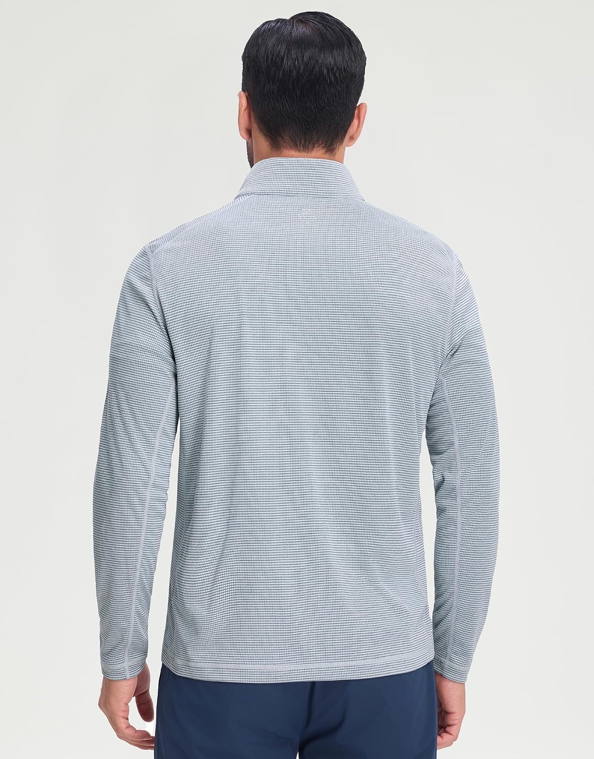 M MAELREG Quarter Zip Pullover Men Ultra-Lightweight Mock Neck Long Sleeve Thin Midlayer Sports 1/4 Golf Sweatshirts for Men