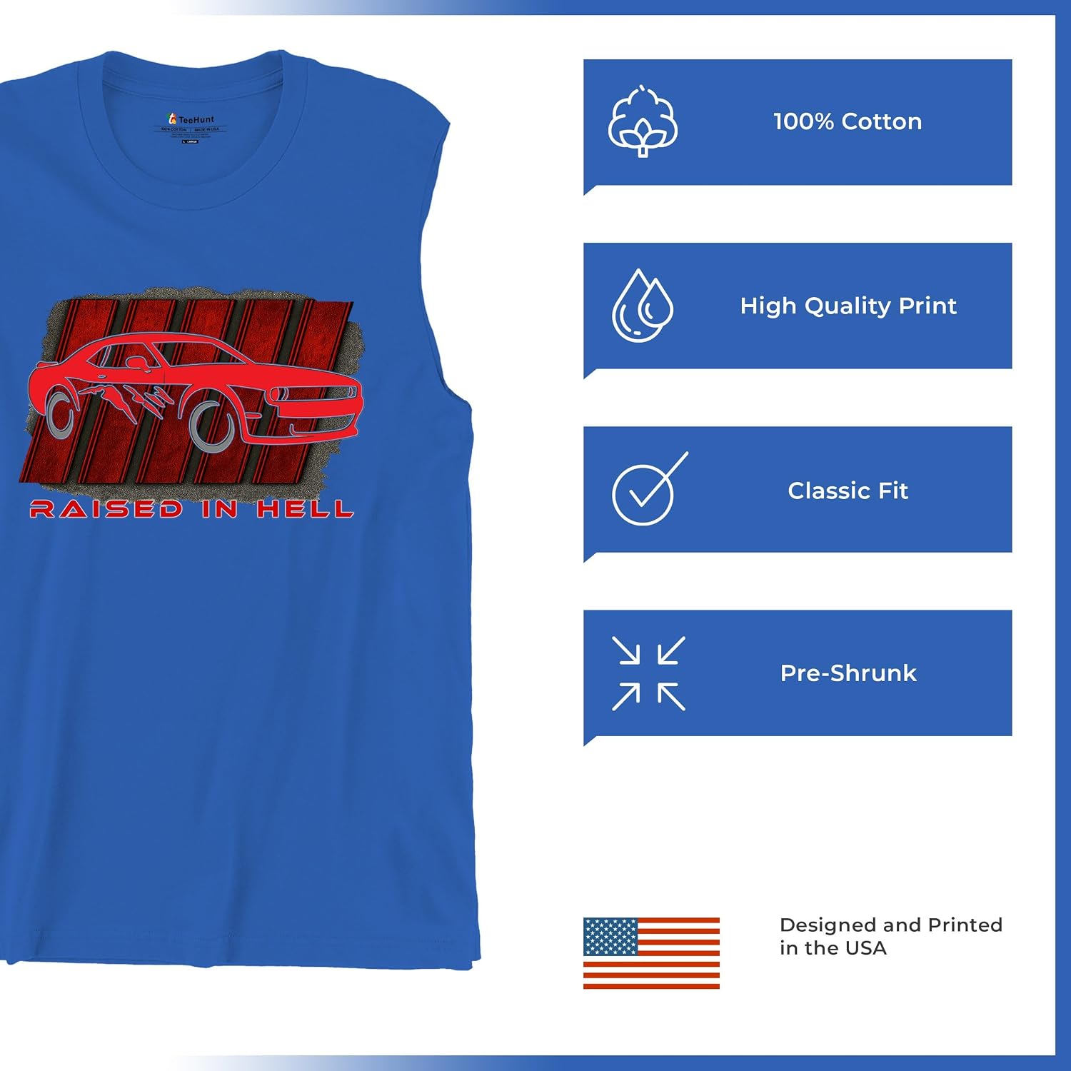Raised in Hell Men's Graphic T-Shirts and Tank Tops