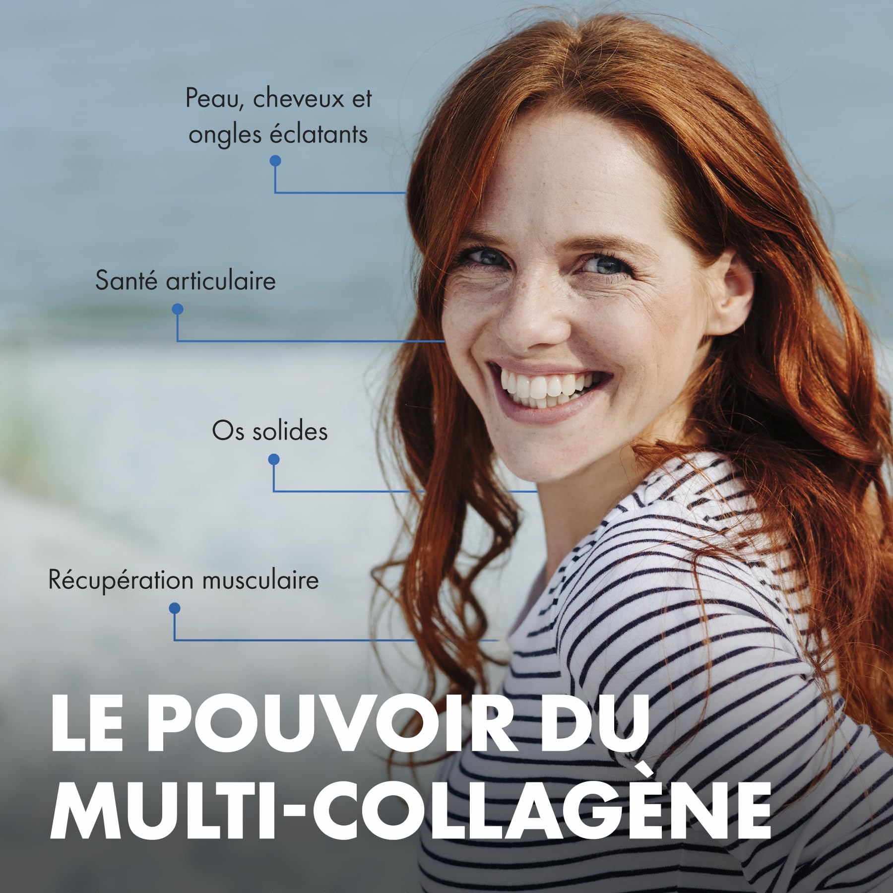 Incite Nutrition Multi Collagène Poudre Non Aromatisée 500 g. Source de Collagene Types 1, 2, 3 et 5. Complément pour la Peau, les Articulations, les Os, les Cheveux et la Récupération Musculaire.