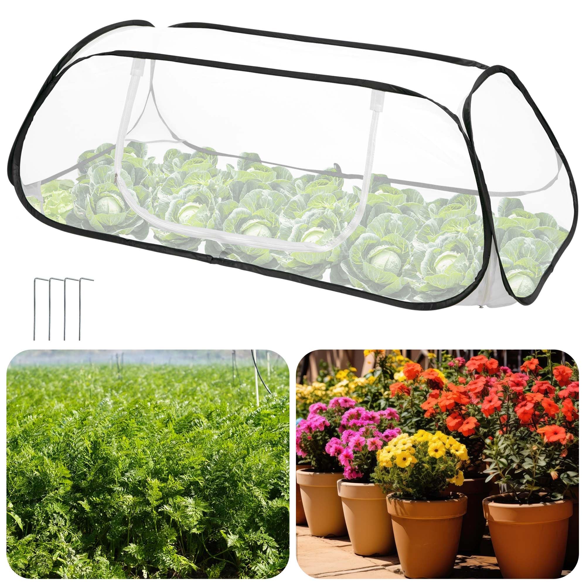 Filet de protection anti-insectes pour jardin 115 x 56 x 40 cm | Tente de jardin pour protéger les plantes, légumes, fruits contre les oiseaux et les insectes