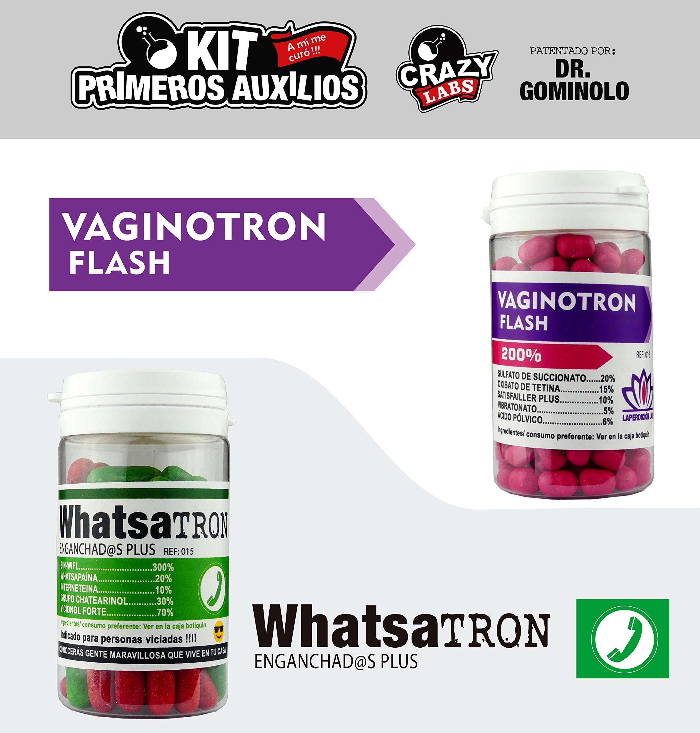 Regalo Cumpleaños Original | Regalo para despedidas, jubilaciones y celebraciones | Regalo de broma y Risas | KIT para Risas - Crazylabs