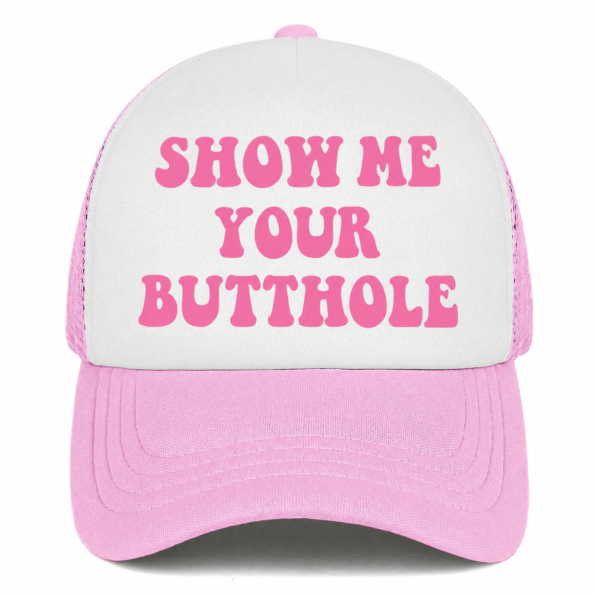 Put It On My Boyfriends Tab Trucker Hats for Women Pink Men Humor Gift Pink Hats for Men