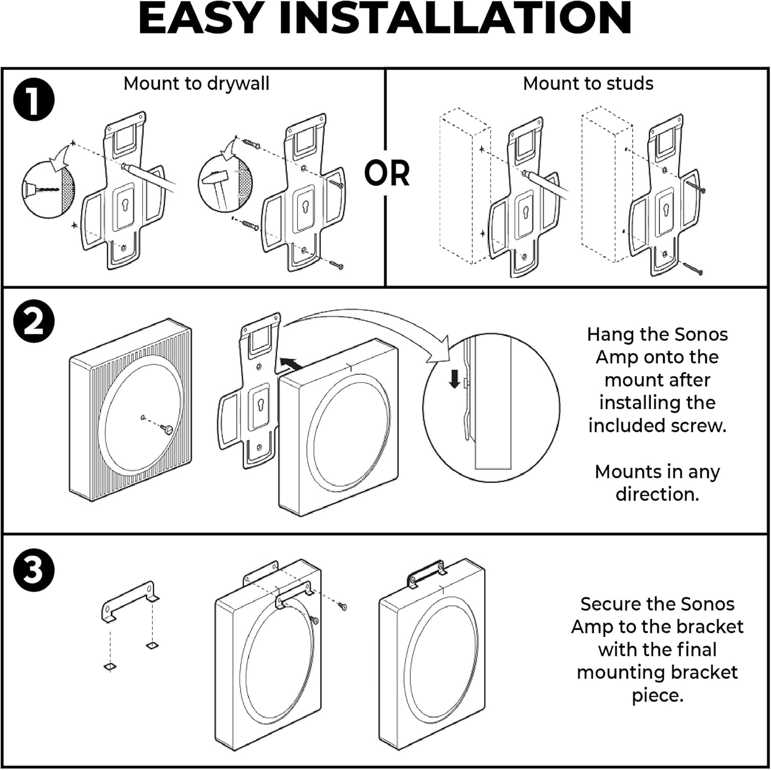 Hottest Sale HumanCentric Wall Mount Compatible with Sonos Amp | Mounting Bracket for Sonos Wireless Amplifier | Mount Sonos Amp in Any Direction Exclusive Discount 90% Price HumanCentric Wall Mount Compatible with Sonos Amp | Mounting Bracket for Sonos Wireless Amplifier | Mount Sonos Amp in Any Direction