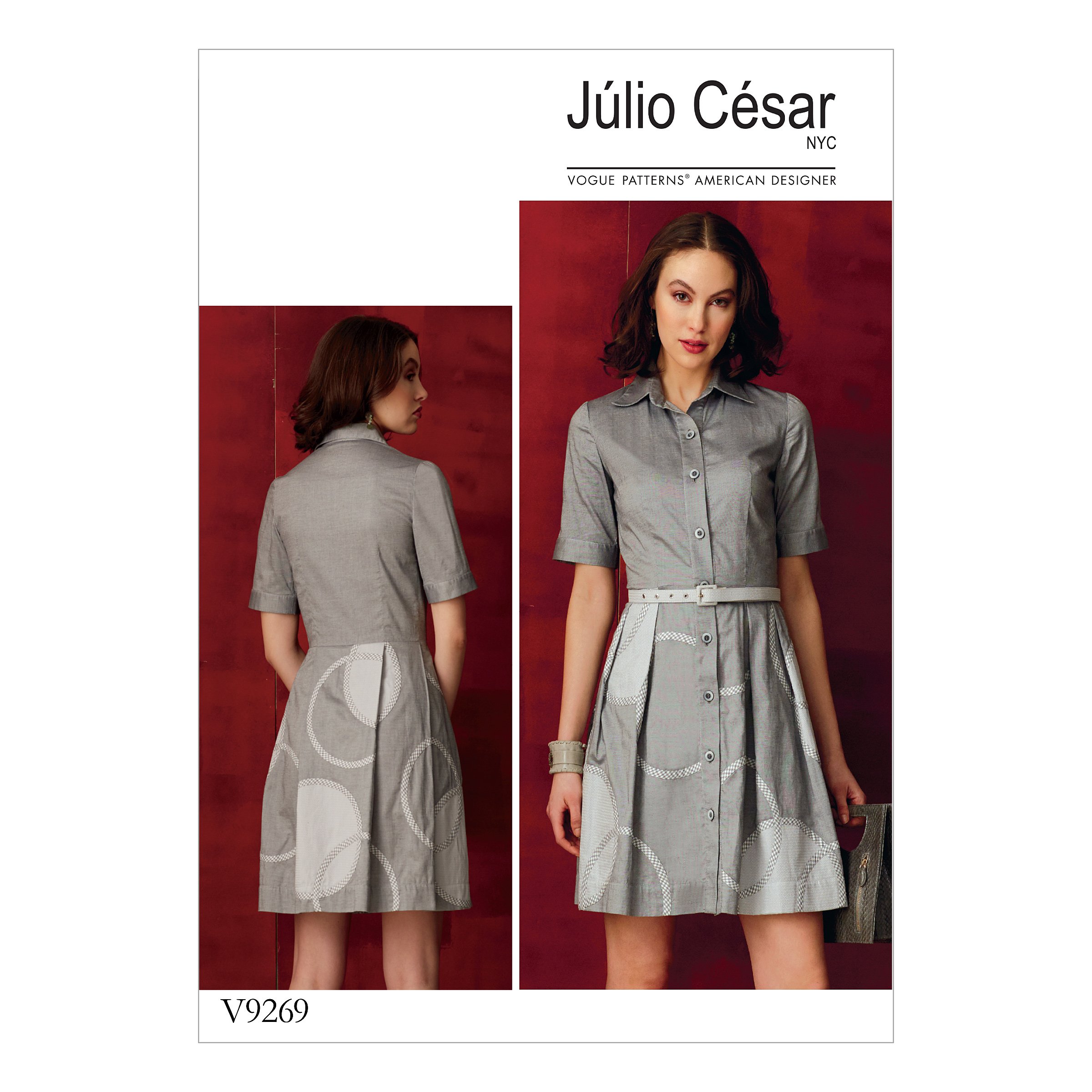 Patron de Couture Robe Femme Menue Vogue Patterns Taille 6 à 14