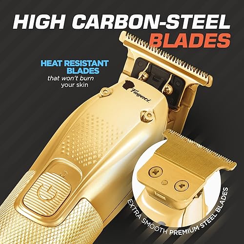 Miniatura 6 de Fagaci Cortadora de pelo para hombre, Turbo Power con corte preciso, cuchillas ajustadas de cero huecos para cortes limpios y finos