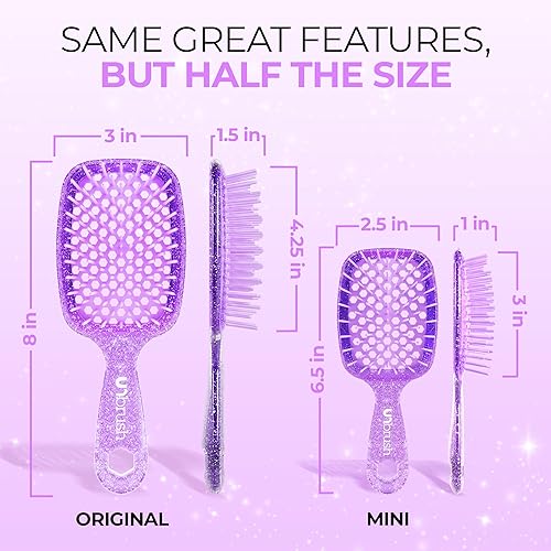 Miniatura 3 de FHI HEAT UNbrush MINI Cepillo desenredante ventilado húmedo y seco, lavanda amatista