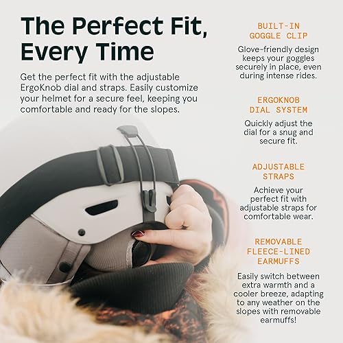 Miniatura 6 de Retrospec Zephyr - Casco de esquí y snowboard para adultos, ajustable con 9 rejillas de ventilación, carcasa de ABS resistente a impactos y espuma