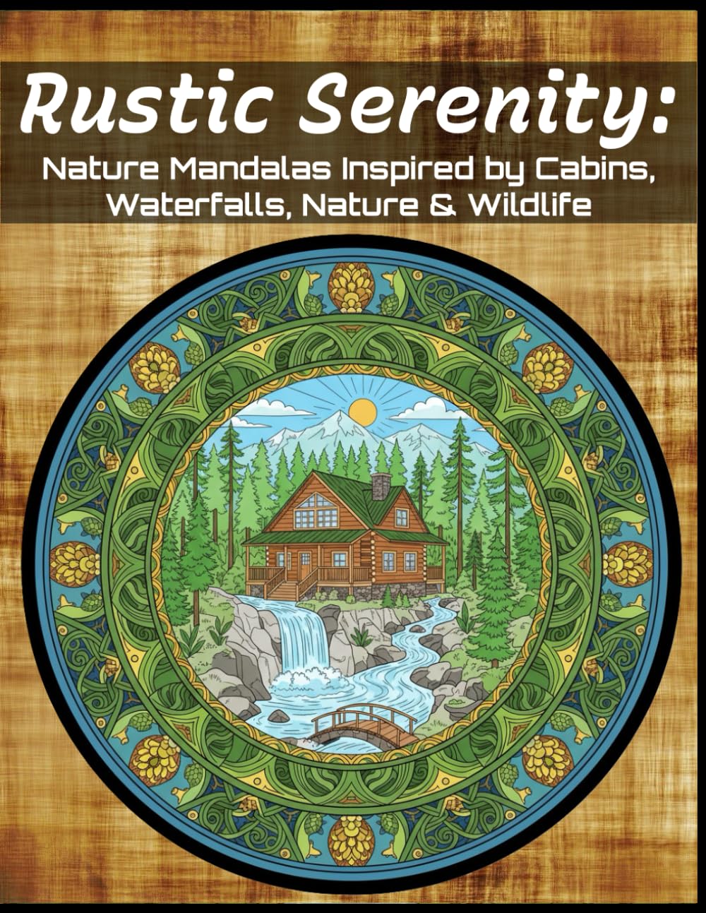 Rustic Serenity: Nature Mandalas Inspired by Cabins, Waterfalls, Nature & Wildlife