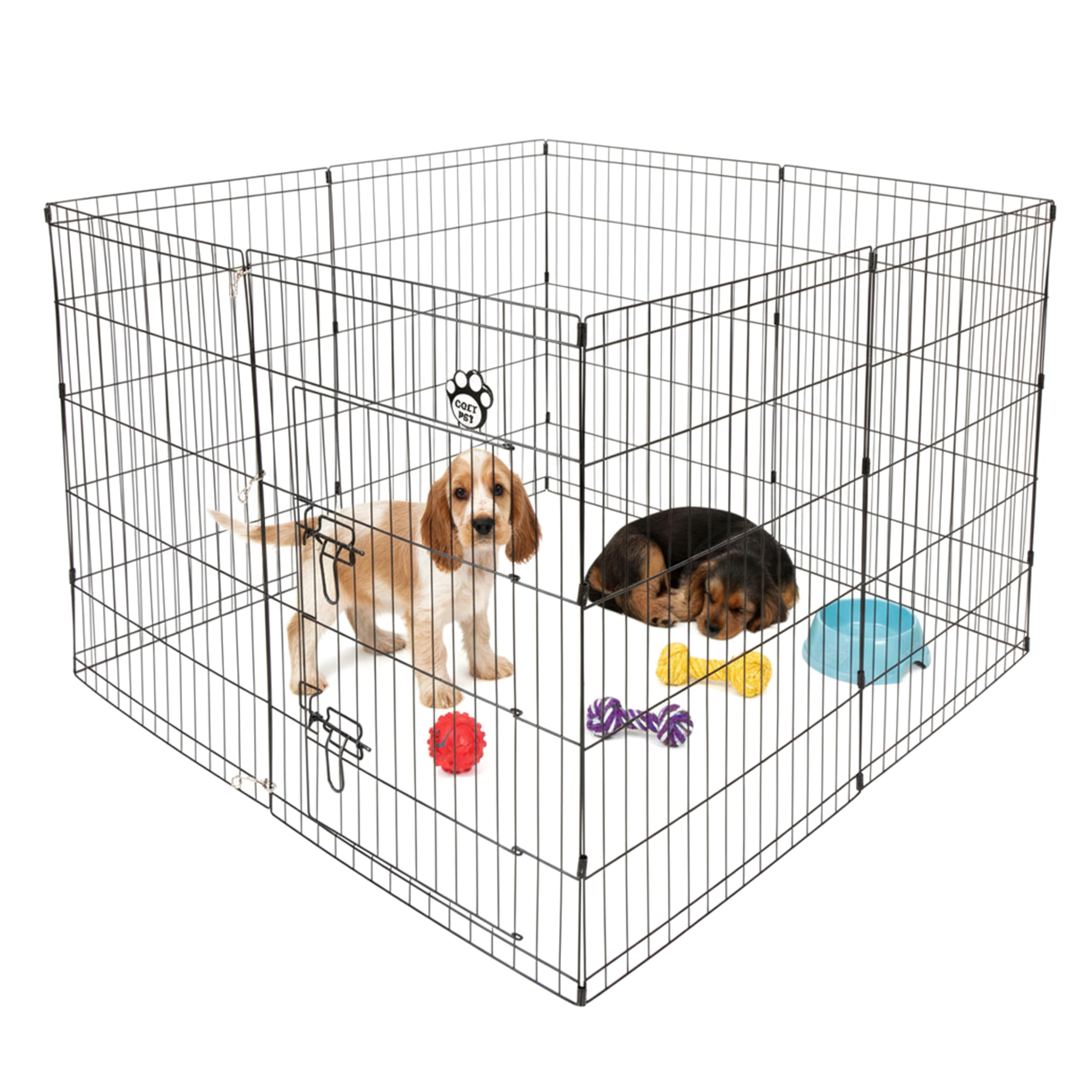 Cozy Pet Puppy Playpen Dog Cage Rabbit Run Guinea Pig Enclosure, Puppy Play Pen Whelping Pen Dog Crate 5 Sizes PP02
