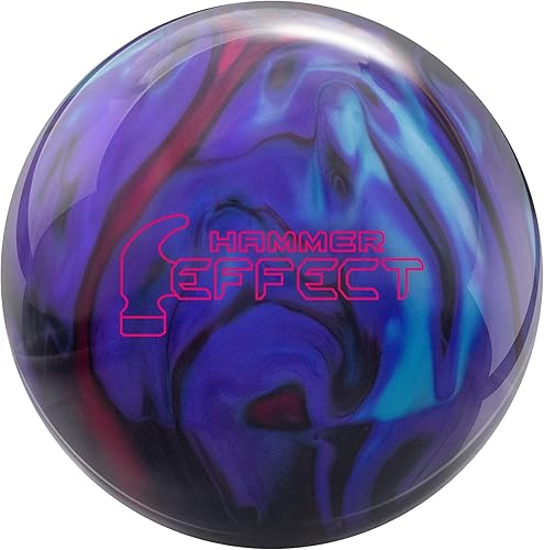 Hammer PRE-DRILLED Effect Bowling Ball - Marron/Blue/Black/Purple 15lbs
