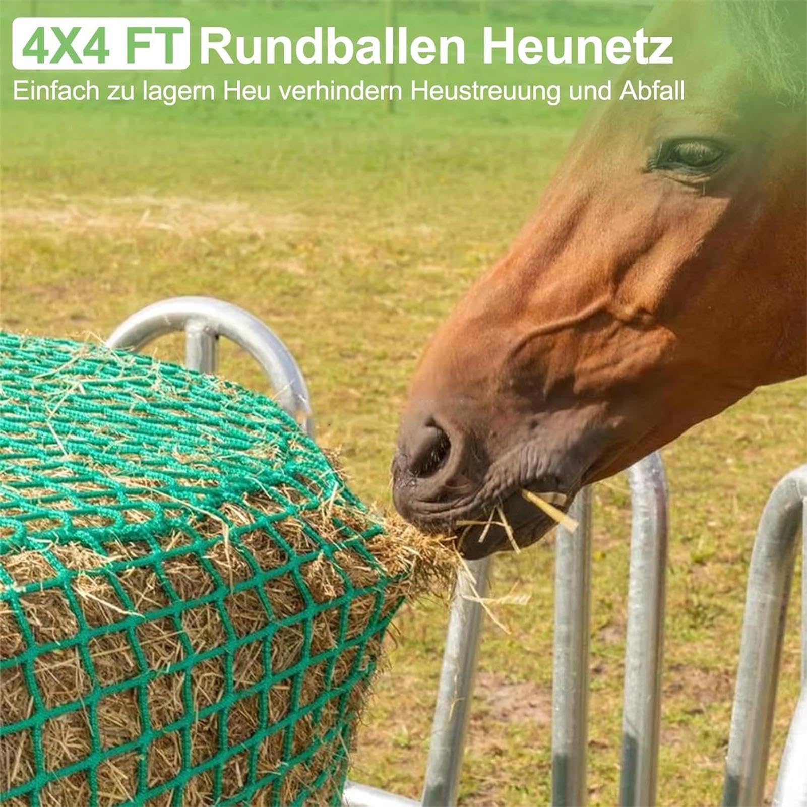 Red de Heno para Caballos Organizador de Alimento para Ovejas | Bolsa Comedera Heno Cabras para Caballerizas Veterinarios Jinetes Cuadras Escuelas de Equitación Ranchos Granjas y
