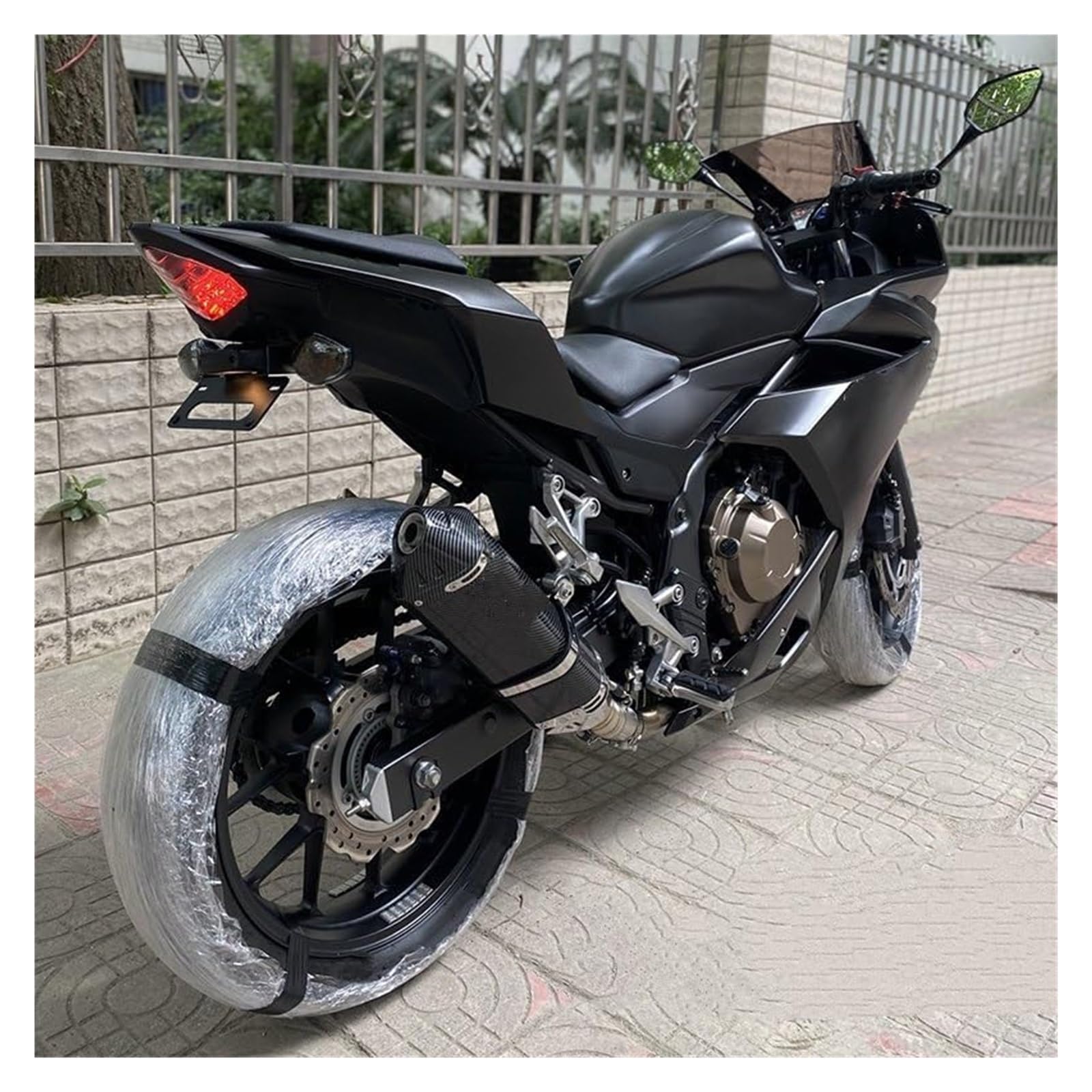 Für PCX125 CBR500R Motorrad 51mm Schalldämpfer Flucht Rohr DB Mörder Auspuff Pip Motorrad Auspuff Schalldämpfer(6)
