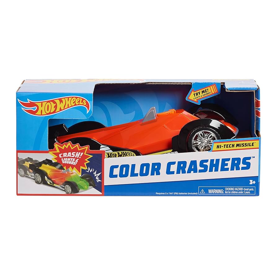 Amazon.com: Hot Wheels Color Crashers Hi-Tech Missile