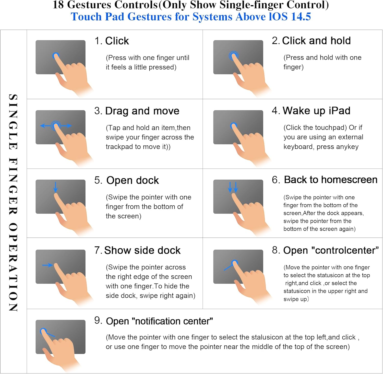 WIWU for iPad Case with Keyboard 11 Inch A16 10th Gen 3 in 1 Magnetic Detachable Keyboard Case Adjustable Stand Backlit Keys with Touchpad (Grey, for iPad 11/10/Air 5/4/11"(M2/M3) Pro 11" 4/3/2/1) - Image 7