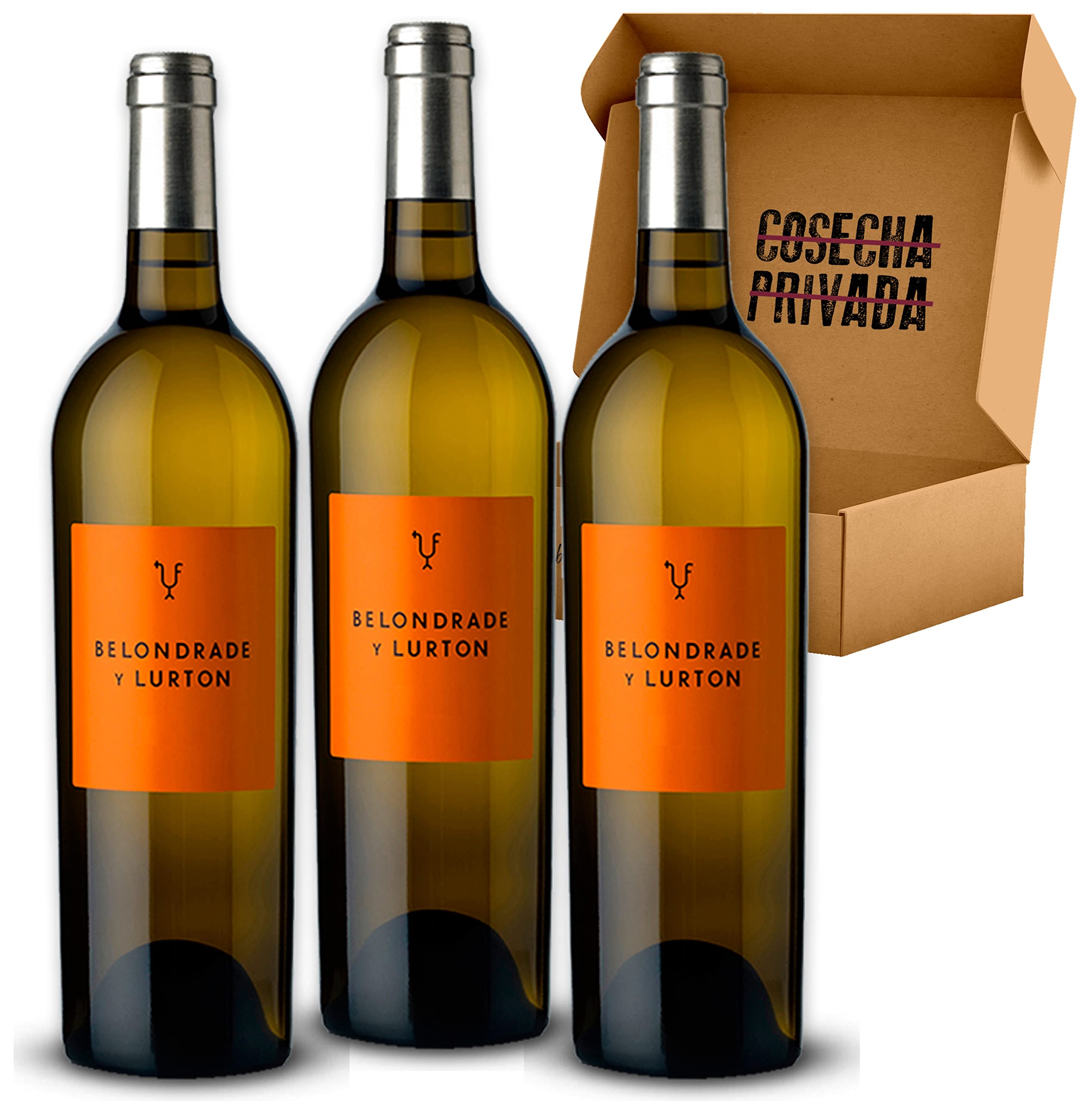 Belondrade y Lurton - Envio 24h - 3 Botellas - Regalo Vino Blanco - Enviado y Seleccionado por Cosecha Privada