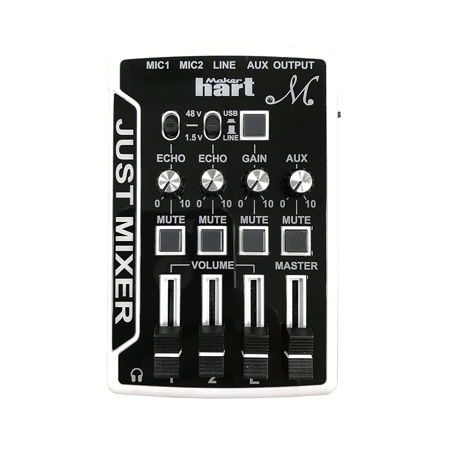 Amazon.com: Maker Hart Just Mixer M 4 Channel Compact