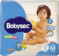 Babysec Fralda Ultrasec Galinha Pintadinha M 18 Unidades