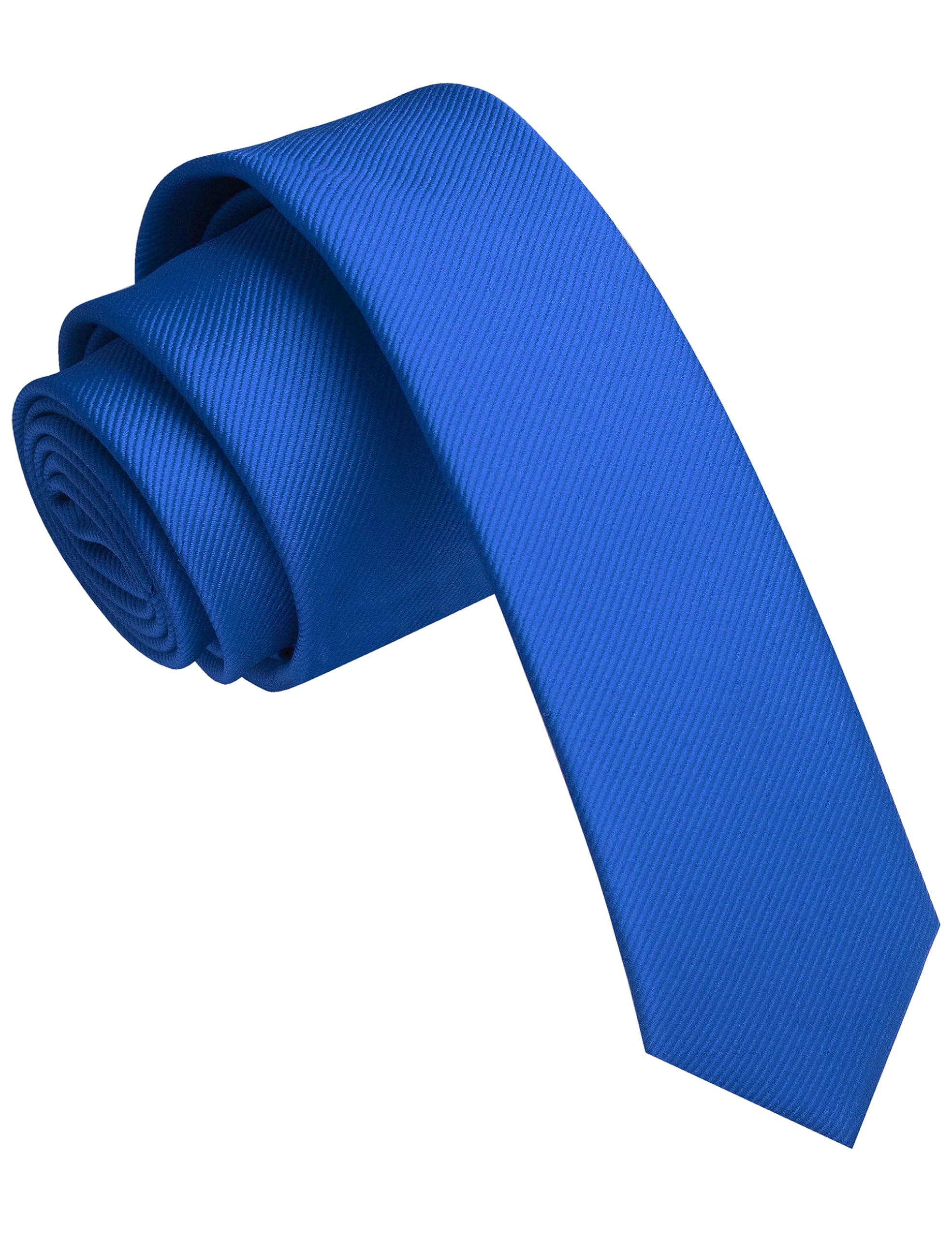 JEMYGINS 1.58" Blue Skinny Tie Slim Necktie for Men(4cm)