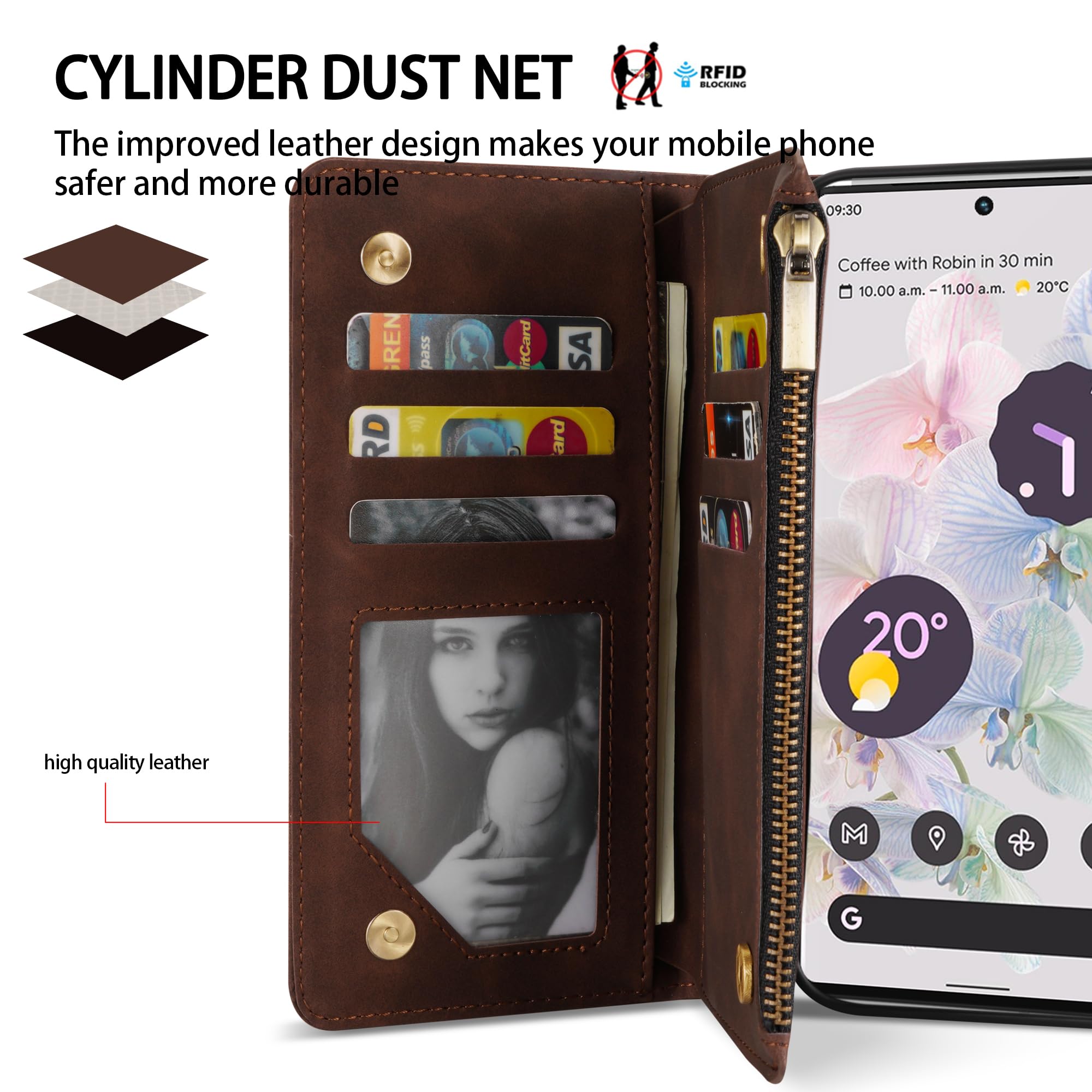 Amazon.com: ZZXX for Google Pixel 6 Pro Case Wallet with Card Slot