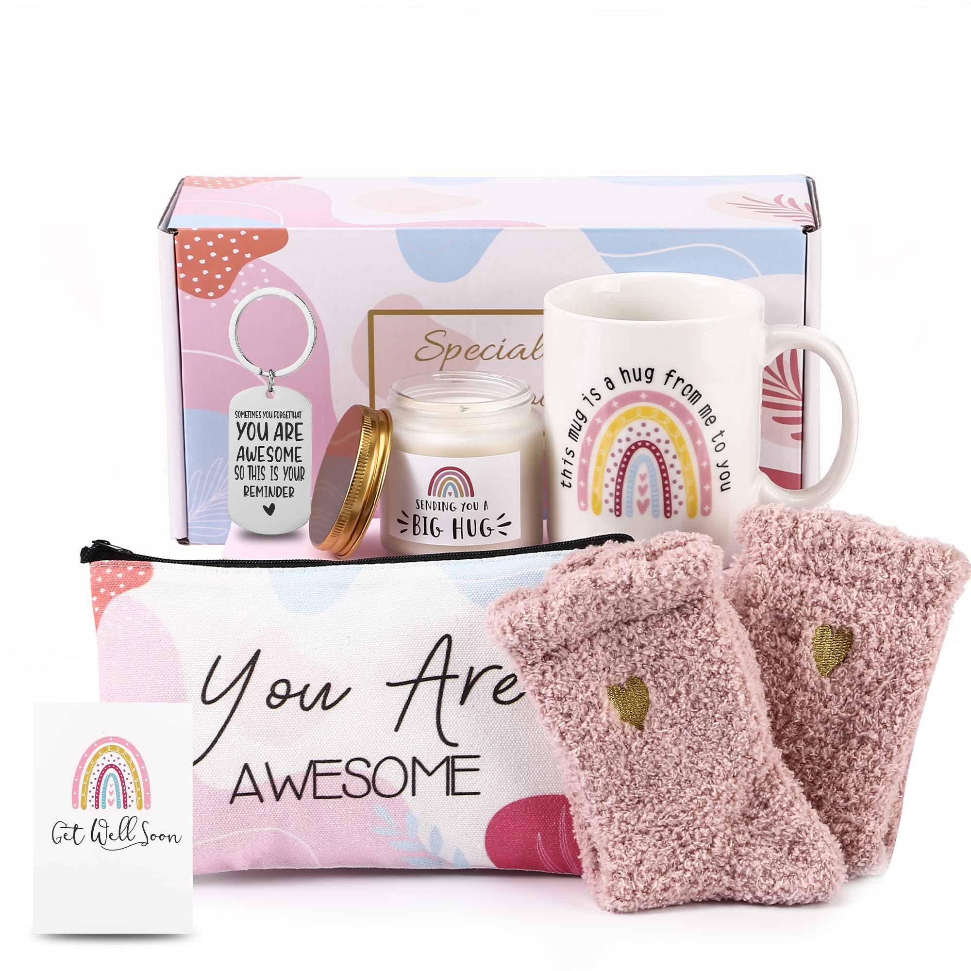 wangxitumugGet Well Soon Gifts for Women After Surgery,Gifts Basket for Women, Sick Care Package for Women, Encouragement Gift Sending You Hug Gifts,Thinking of You Gifts