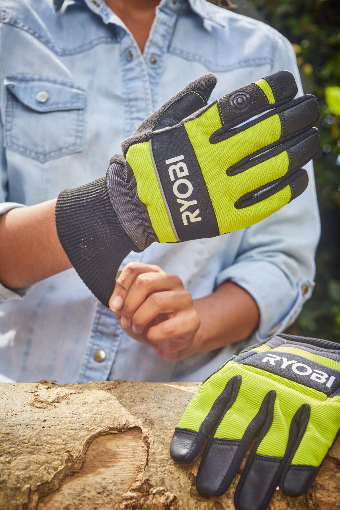 RYOBI Guanti antitaglio RAC258L - per motoseghe - Taglia L