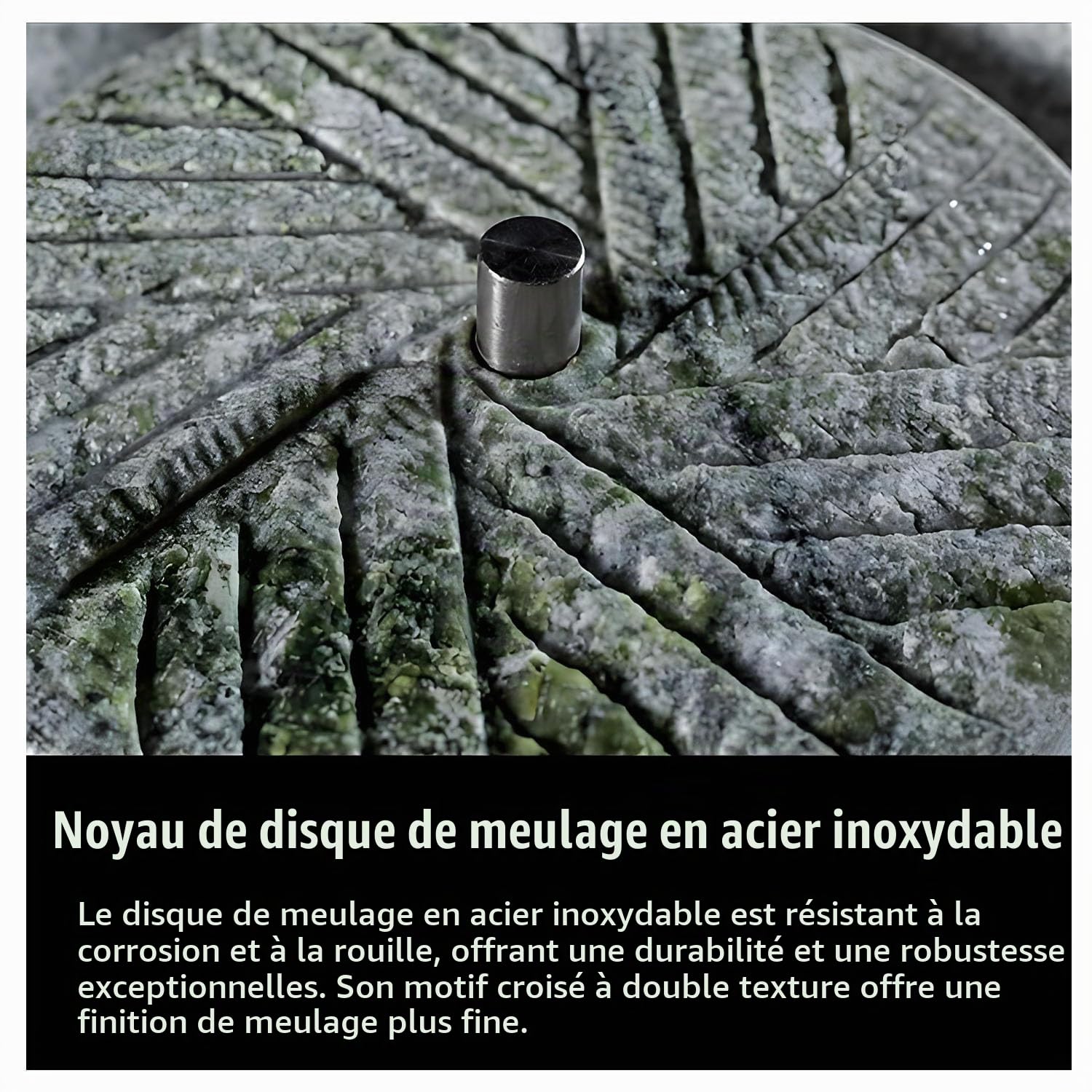 Yinian Broyeur manuel en pierre, petit broyeur à épices, petit broyeur à café, moulin à céréales humide/sec pour céréales, haricots et orge, avec cadre en bois (taille : 35cm)
